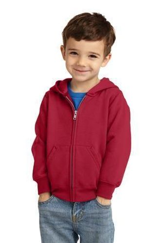 Port & Co Toddler Core Fleece Full-Zip Hooded Sweatshirt image thumbnail