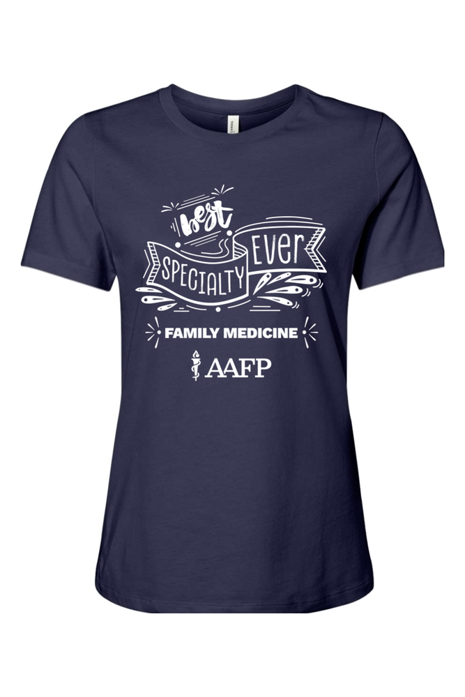Women's Relaxed Jersey Short Sleeve Tee - Best Specialty Logo - DTG primary image