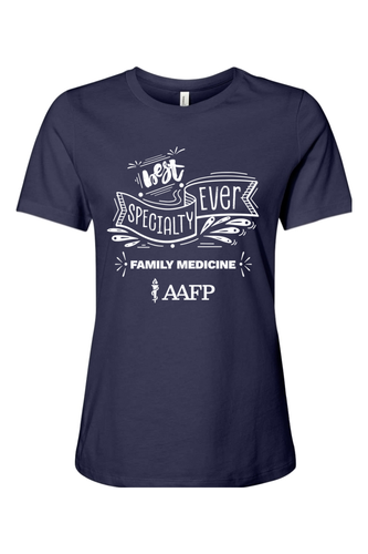 Women's Relaxed Jersey Short Sleeve Tee - Best Specialty Logo - DTG image thumbnail