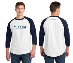 Image of Simply The Best White & Navy Raglan Jersey