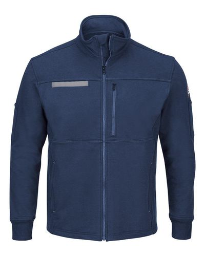 Zip Front Fleece Jacket-Cotton /Spandex Blend - SEZ2 image thumbnail