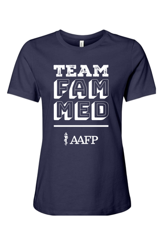 Women's Relaxed Jersey Short Sleeve Tee - Team Fam Med Logo - DTG image thumbnail
