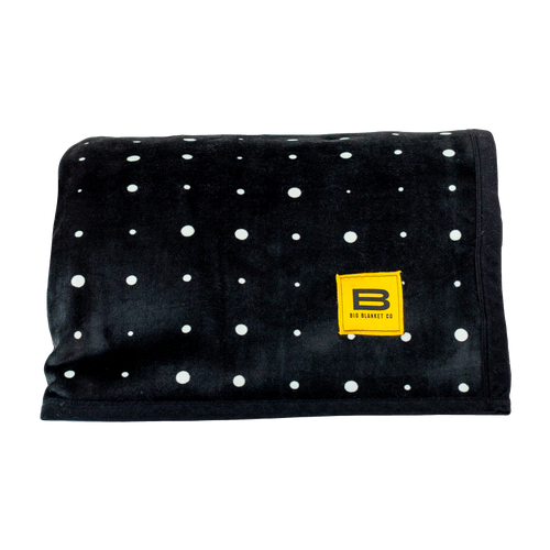 Big Blanket Original Stretch Blanket Black Dots image thumbnail