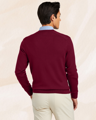 Brooks Brothers ® Washable Merino V-Neck Sweater image thumbnail