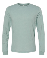 Image of UNISEX Bella Heather CVC Long Sleeve Tee - 3501CVC_1Clr Front