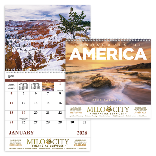 Good Value™ Landscapes of America - Spiral Calendar 7001 Copy (2) image thumbnail