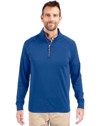 Cutter & Buck TALL Adapt Eco Knit Stretch Recycled Mens Quarter Zip Pullover - BCK01143 image thumbnail