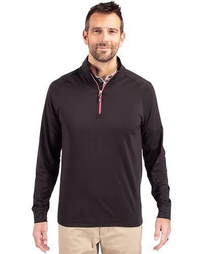 Cutter & Buck TALL Adapt Eco Knit Stretch Recycled Mens Quarter Zip Pullover - BCK01143 image thumbnail