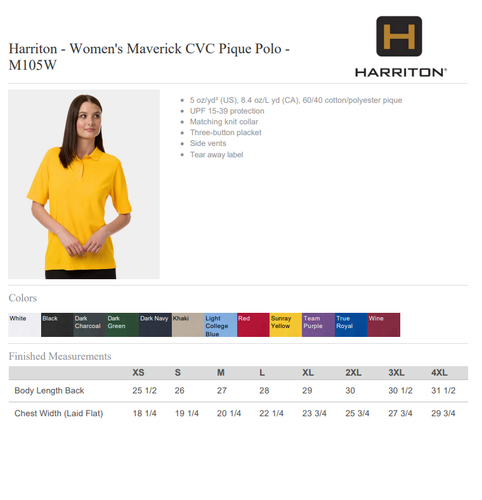 Women's Maverick CVC Pique Polo image thumbnail