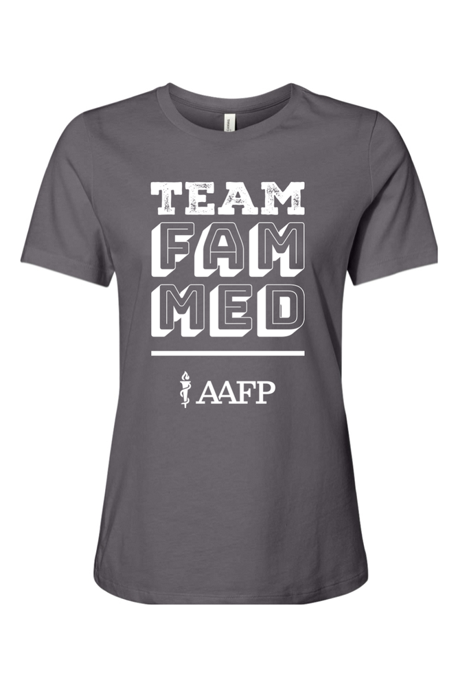 Women's Relaxed Jersey Short Sleeve Tee - Team Fam Med Logo - DTG primary image