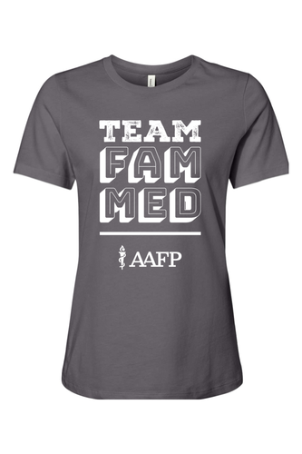 Women's Relaxed Jersey Short Sleeve Tee - Team Fam Med Logo - DTG image thumbnail