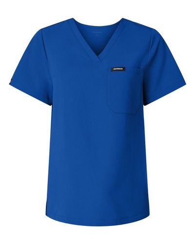 Jaanuu Women's Rhena Essential 1-Pocket Scrub V-Neck Top image thumbnail