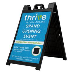 Image of A Frame Sidewalk Sign Only (Quantity 2)