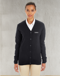 Image of Harriton Ladies' Pilbloc™ V-Neck Button Cardigan Sweater
