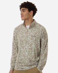 Image of Men's Airweight KC Printed Quarter-Zip Pullover