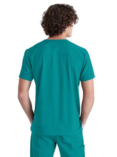 Grey's Anatomy - Men's 1-Pocket V-Neck Journey Scrub Top image thumbnail