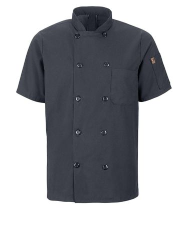 Mimix™ Men's Short Sleeve Chef Coat with OilBlok image thumbnail Mimix™ Men's Short Sleeve Chef Coat with OilBlok image thumbnail