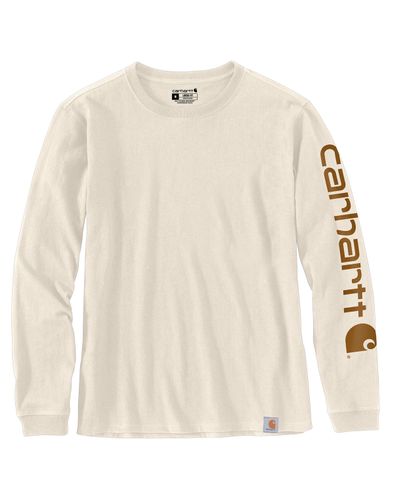 Carhartt 103401 Womens Dearborn Loose LS Logo T-Shirt D&B image thumbnail
