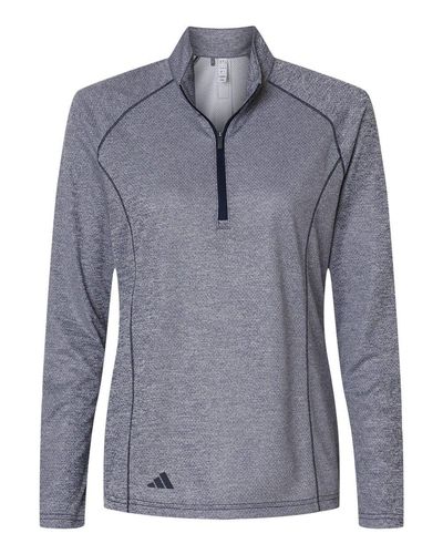 Women's Space Dyed Quarter-Zip Pullover - A594 image thumbnail