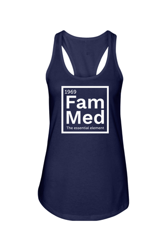 Women's Ideal Racerback Tank - 1969 Fam Med Logo-DTG image thumbnail