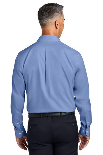 Brooks Brothers Wrinkle-Free Stretch Pinpoint Spread Collar Shirt BB18012 image thumbnail
