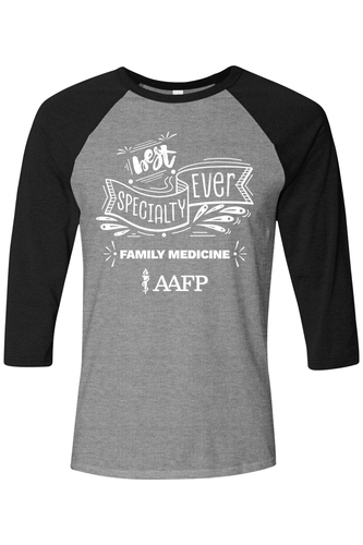Unisex Three-Quarter Sleeve Baseball Tee - Best Specialty Logo - DTG image thumbnail