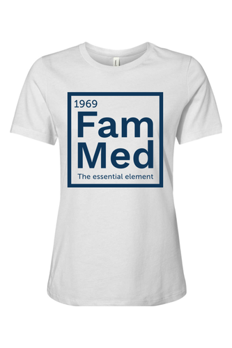 Women's Relaxed Jersey Short Sleeve Tee - 1969 Fam Med Logo - DTG image thumbnail