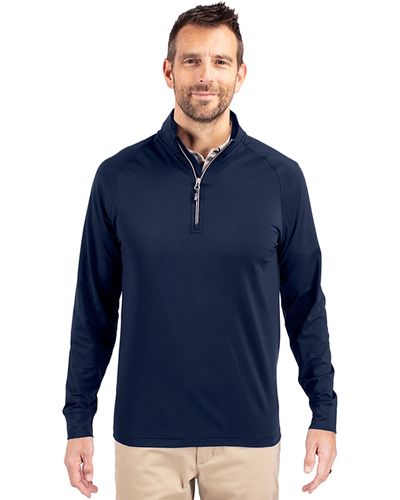 Cutter & Buck TALL Adapt Eco Knit Stretch Recycled Mens Quarter Zip Pullover - BCK01143 image thumbnail