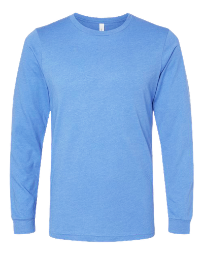 UNISEX Bella Heather CVC Long Sleeve Tee - 3501CVC_1Clr Front image thumbnail