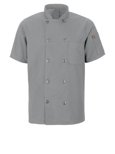 Mimix™ Men's Short Sleeve Chef Coat with OilBlok image thumbnail Mimix™ Men's Short Sleeve Chef Coat with OilBlok image thumbnail