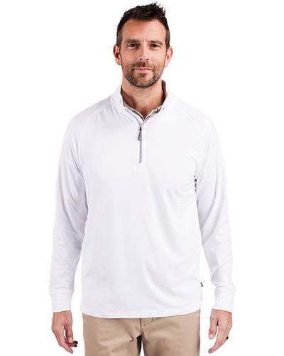 Cutter & Buck TALL Adapt Eco Knit Stretch Recycled Mens Quarter Zip Pullover - BCK01143 image thumbnail