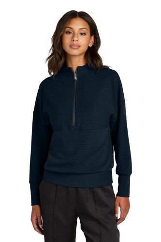Mercer+Mettle Women's Linear Texture 1/4-Zip image thumbnail