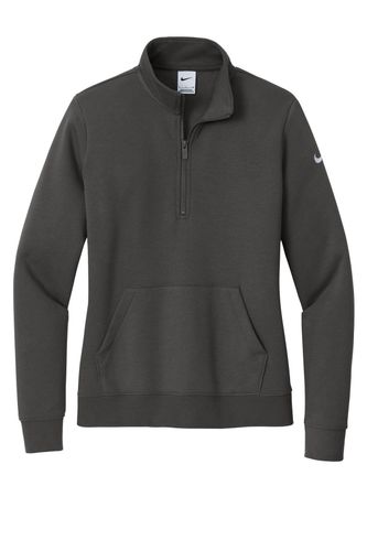 Nike Women's Club Fleece Sleeve Swoosh 1/2-Zip NKDX6720 image thumbnail