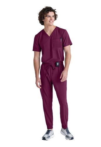 Grey's Anatomy - Men's 1-Pocket V-Neck Journey Scrub Top image thumbnail