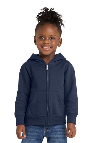 Port & Co Toddler Core Fleece Full-Zip Hooded Sweatshirt image thumbnail