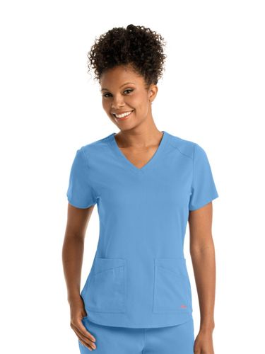 Grey's Anatomy - Women's 4-Pocket V-Neck Emma Scrub Top image thumbnail