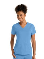 Image of Grey's Anatomy - Women's 4-Pocket V-Neck Emma Scrub Top