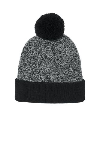 Sport-Tek Halftime Heather Pom Beanie STC68 image thumbnail Sport-Tek Halftime Heather Pom Beanie STC68 image thumbnail
