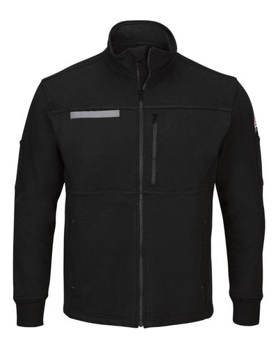 Zip Front Fleece Jacket-Cotton /Spandex Blend - SEZ2 image thumbnail