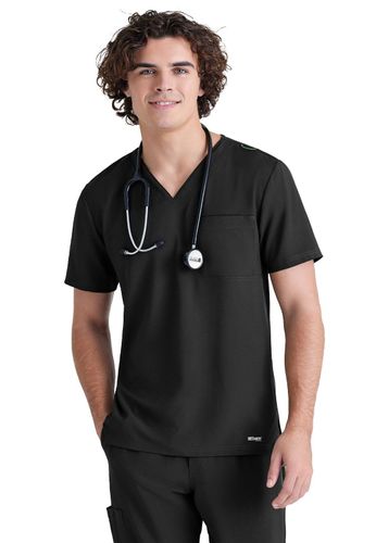 Grey's Anatomy - Men's 1-Pocket V-Neck Journey Scrub Top image thumbnail