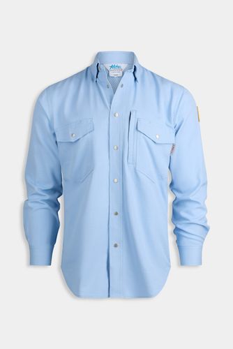 Aloha 5.3 oz. CAT2 Inherent FR RipStop Short Vented Back Snap Collar Shirt w/ Zipper Pocket Copy (1) image thumbnail