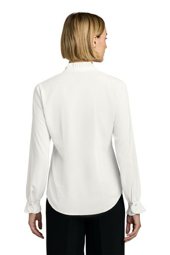 Brooks Brothers Women's Long Sleeve Ruffle Collar Blouse image thumbnail