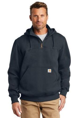 Carhartt Rain Defender Paxton Heavyweight Hooded Zip Mock Sweatshirt image thumbnail