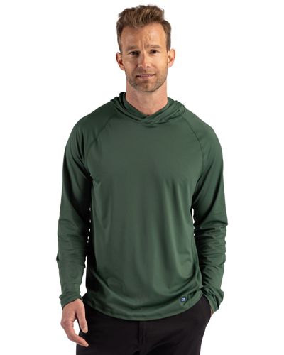 Cutter & Buck Prospect Recycled Featherlight Stretch Mens Hooded Pullover image thumbnail