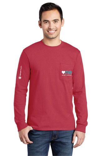Atrium Health Heart Health Long Sleeve Tee - with Pocket image thumbnail