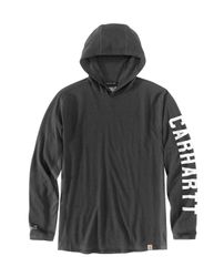 Image of Carhartt 106654 Mens Force Relaxed Logo Hoodie D&B
