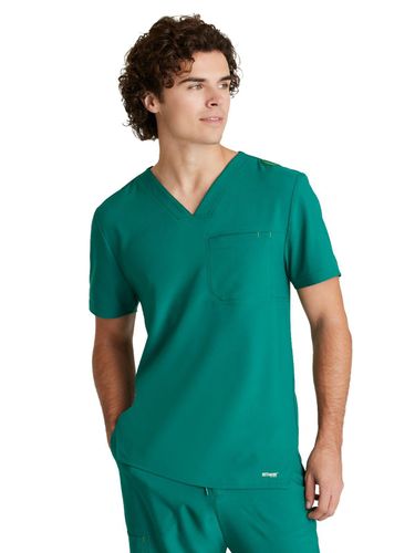 Grey's Anatomy - Men's 1-Pocket V-Neck Journey Scrub Top image thumbnail
