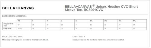 BELLA+CANVAS Unisex Heather CVC Short Sleeve Tee image thumbnail