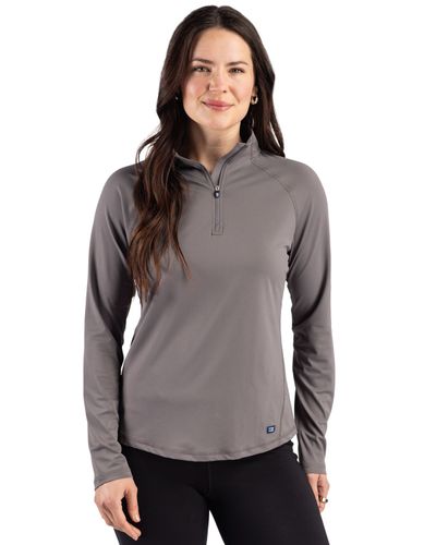 Cutter & Buck Prospect Recycled Featherlight Stretch Womens Quarter Zip image thumbnail