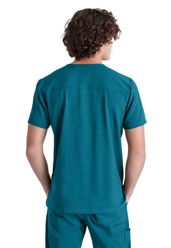 Grey's Anatomy - Men's 1-Pocket V-Neck Journey Scrub Top image thumbnail